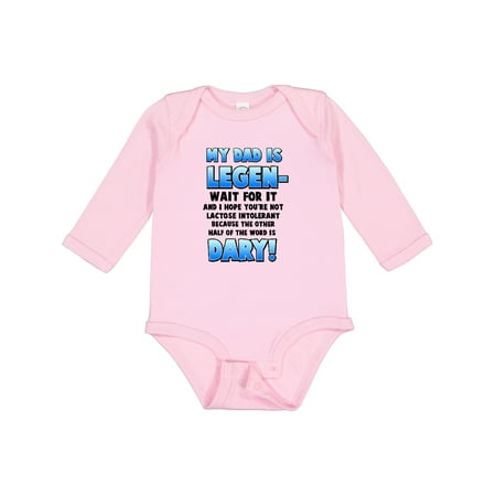 

Inktastic Legendary Dad Gift Baby Boy or Baby Girl Long Sleeve Bodysuit