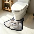 thumbnail image 6 of Cute Cat Toilet Rugs U-Shaped Bathroom Contour Rug Bathroom Mats Washroom Mats for Kitchen, Bathtub, Sink, for Cat Lovers Mom, 6 of 8