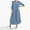 Light Blue, variant on Ayolanni Black Elegant Dresses for Women V-Neck Ankle-Length Solid Long Sleeve Shirt Dresses Summer Dresses for Girls L