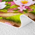 thumbnail image 5 of Homewish 3D Pink Axolotl Quilt Full,Cute Flower Blossom Full Bedspread Sets For Girl,3pcs, 5 of 7