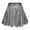 A-Grey520, variant on Women's Shiny Mini Skirt Flared Crossover Waist Skater Skirt Stretchy Trendy Night Out Skirt