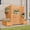 3-Panel, variant on Aoxun Air Conditioner Fence, 2-Panel Outdoor Wood Privacy Screen with Planter Box, 34" W x 45" H Privacy Fence for Air Conditioner, Trash Can, Pool, Patio & Backyard Decor No-Dig Kit