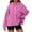 Fall Clothes Hot Pink, variant on Womens Oversized Hoodies, Long Sleeve Pullover for Women Fall Fashion Loose Fit Solid Color Ruffle Hooded Sweatshirts