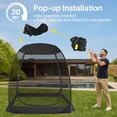 thumbnail image 3 of Carpa Mosquitero Alvantor Pop Up 1.8x1.8 m Resistente a UV Negro, 3 of 8