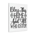 thumbnail image 2 of Scripture Walls Isaiah 32:18 Bless This Home And All Who Enter Bible Verse Canvas Christian Wall Art Ready to Hang Unframed, 2 of 18
