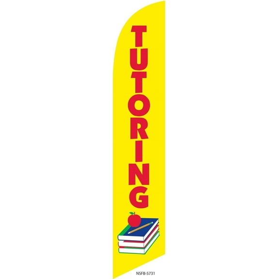 Tutoring Feather Banner Swooper Flag, Replacement Flag Only