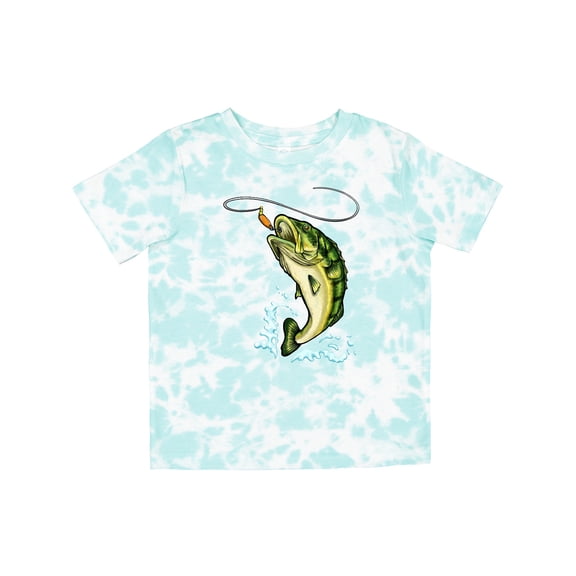 Inktastic Leaping Bass Fish Boys or Girls Toddler T-Shirt