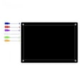 thumbnail image 4 of Magnetic Fridge Acrylic Board Legible Black Text with 6 Markers Erasable Easy Reading Weekly Planner Whiteboard, 4 of 6
