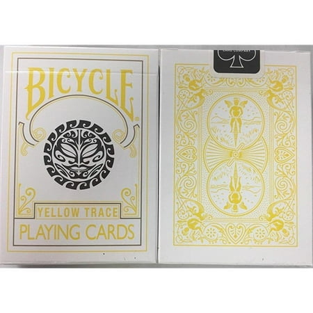 Bicycle Yellow Trace Playing Cards Sun Moon