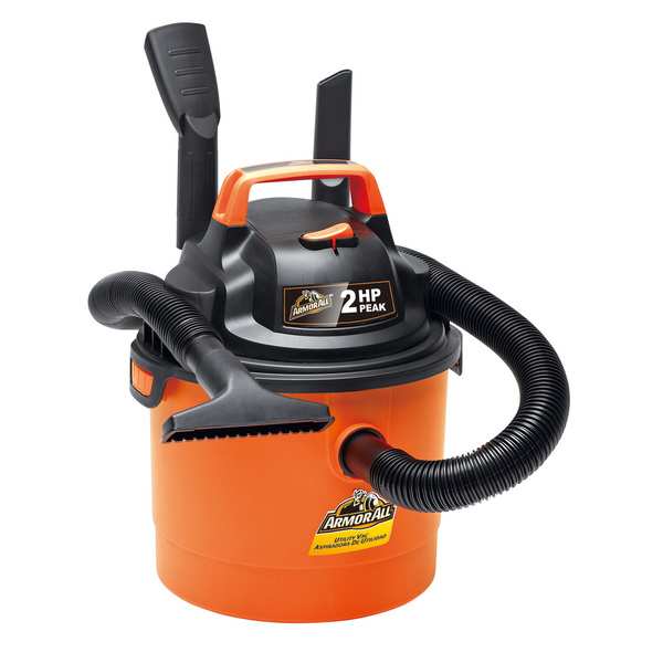 Armor All 2.5 Gallon Portable Wall Mountable Wet/Dry Utility Vaccum, Orange - image 4 of 8