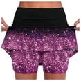 thumbnail image 2 of Women's Running Shorts 2 In 1 High Waisted Flowy Running Butterfly Shorts Summer High Elastic Gym Shorts Tennis Skorts Shorts with Drawstring, 2 of 6