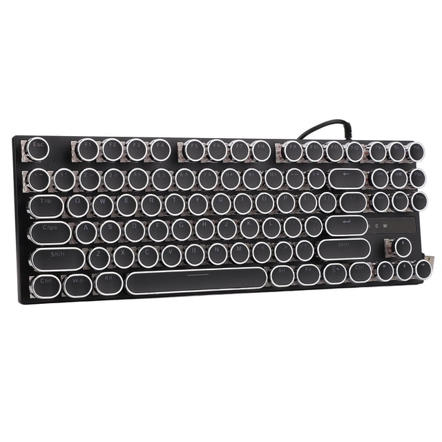 Red Switch Mechanical Keyboard, Mechanical Gaming Keyboard USB Interface Red Switch Floating Button Structure For Desktop