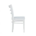 thumbnail image 5 of Linon Sloan Solid Wood Commercial Grade Set of Two Chairs in White, 5 of 15
