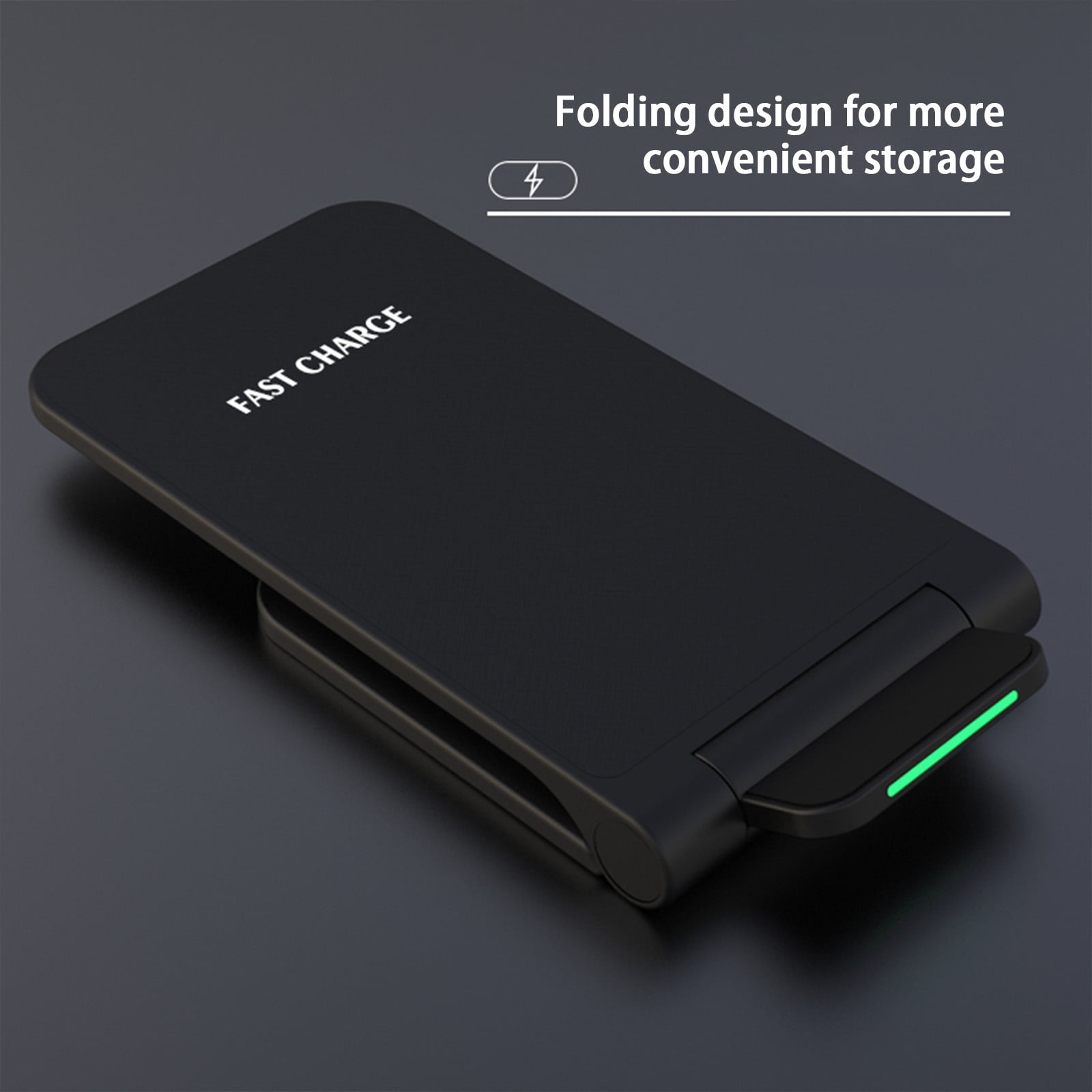 Chargeur Sans Fil Rapide Vikefon - Support De Bureau Ultra-mince, Noir