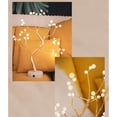 thumbnail image 2 of Lámpara Led de árbol de escritorio, decoración de mesa de escritorio, 36 luces LED de perlas para el hogar, interruptor táctil de decoración alimentado por batería o adaptador USB, 2 of 5