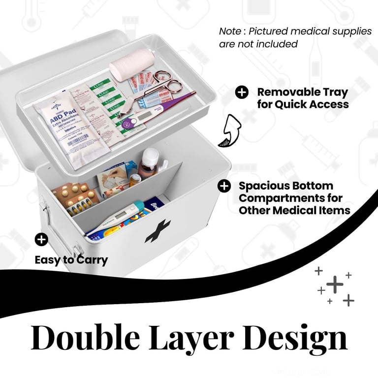 First Aid Box Organizer - Empty 13