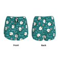 thumbnail image 5 of Vsdgher Love Dog Print Women's Running Double Layer Shorts High Waisted with Pockets Elastic Yoga Workout Athletic Gym Sports, 5 of 8