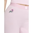 thumbnail image 3 of Mills by Millie Bobby Brown Women's Embroidery Ribbed Bike Shorts, Sizes Xxs-Xxl, 3 of 5