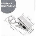 thumbnail image 2 of 30 Pcs Stainless Steel Small Curtain Clips With Hook Heavy-duty Hanging Clamps For Photos Bedroom Bathroom Home Decoration Outdoor Party Wire Holder, 2 of 3