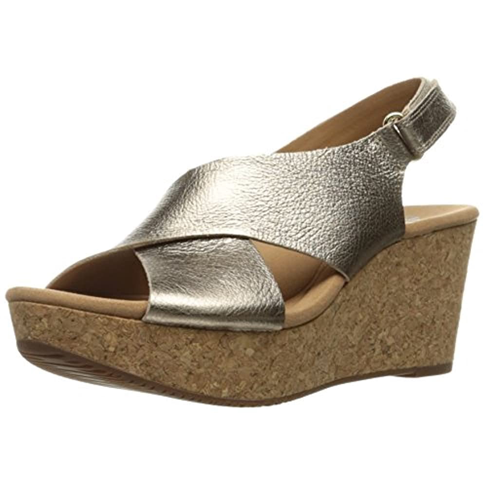 Clarks Women's Annadel Eirwyn Slingback Wedge Sandal