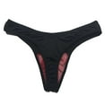 thumbnail image 5 of HUPOM Men'S Underwear Underwear For Men Pack Low waist Drop Waist Solid Thong Black One Size, 5 of 5