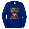 thumbnail image 3 of My Favorite Breed is The One In Need | Colorful Labrador Dog | Dean Russo Art Animal Lover Mens Long Sleeve Shirt, Royal, M, 3 of 5