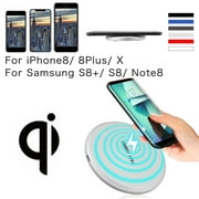 Fast Qi Wireless Charger Charging Pad charger For iPhone XS/XS Max/XR For Samsung Galaxy S9