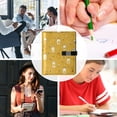 thumbnail image 5 of Leather Notebook with Pen Holder Writing Notepad Includes 100 Pages Lined Journal Honey Jars and Bees Pattern, 5 of 6