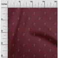 thumbnail image 1 of oneOone Georgette Viscose Carmine Red Fabric Texture & Floral Block Craft Projects Decor Fabric Printed By The Yard 42 Inch Wide, 1 of 4