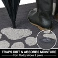 thumbnail image 3 of Indoor Door Mat, 36"x59"  Mats for Muddy Paws, Rubber Backing Non Slip Super Absorbent Washable Entryway Rug, Low-Profile Front  Door Mats, Inside Floor Doormats for Entryway, Dark Grey, 3 of 5