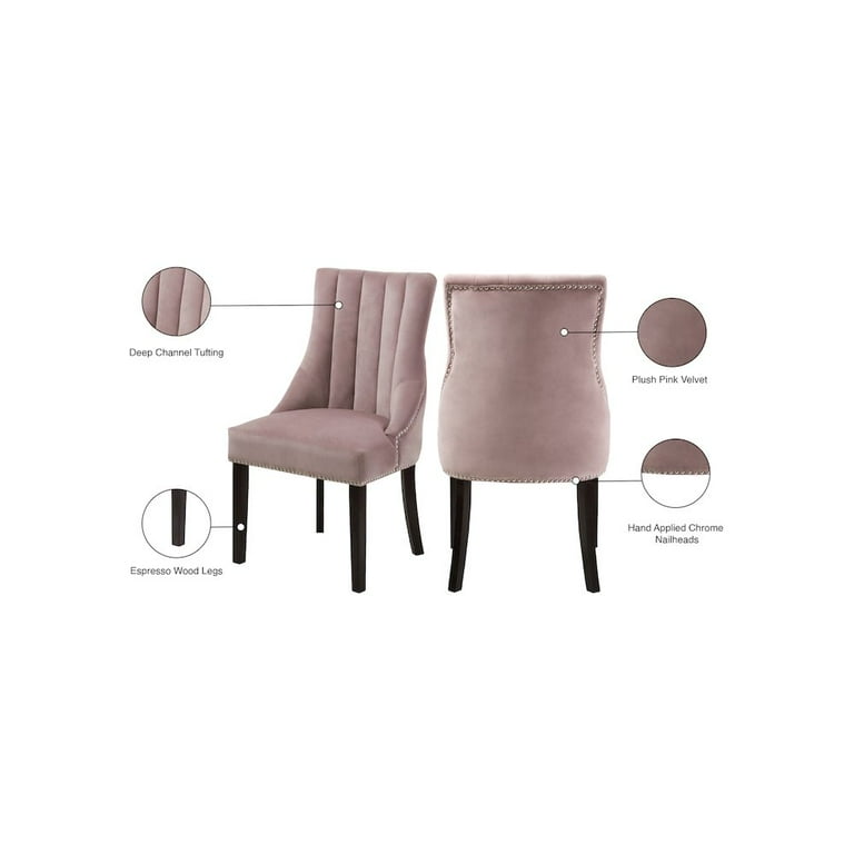 Meridian Furniture Oxford Velvet Dining Chair Meridian Furniture Oxford Velvet Dining Chair