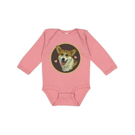 

Inktastic Welsh Corgi Art Dog Lover Gift Gift Baby Girl Long Sleeve Bodysuit
