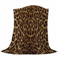 thumbnail image 6 of Brown Leopard Print Blanket Soft Cozy Warm Throw Blanket for Couch, Plush Fuzzy Flannel Fleece Blankets for Sofa, Classic Abstract Animal Patterned Bed Blankets Lightweight Gifts for Women, 40"x50", 6 of 9
