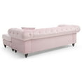 thumbnail image 6 of Glory Furniture Nola Velvet Sofa Chaise in Pink, 6 of 6