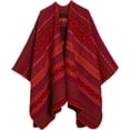 thumbnail image 2 of YooGuoGuo Knit Tassel Shawl Wraps for Women Fashion Open Front Blanket Travel Scarf Winter Warm Poncho Capes Ethnic Cardigan Coat, 2 of 5