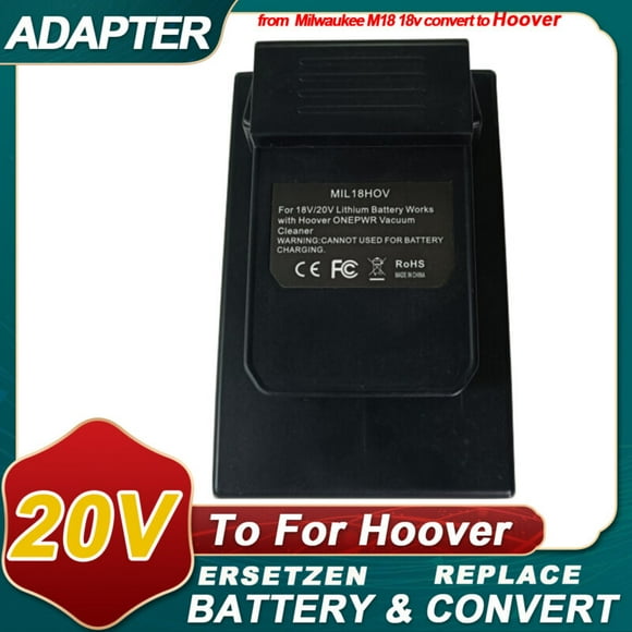 Battery Adapter Upgrade for Milwaukee M18 18V Battery convert To Hoover ONEPWR 20v Vacuum Clean