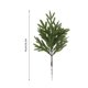 thumbnail image 3 of 2 ramas artificiales de cedro | Tallos verdes navideños de 39 cm con hojas de plástico | Ramitas flexibles con alambre para crear coronas navideñas y decoraciones navideñas, 3 of 4