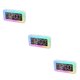 thumbnail image 5 of Billuyoard Digital Clock LED Luminous Button Control Home Alarms Surface Adjustable Volume Rechargeable Mirror Dorm Rectangular Type1, 5 of 6