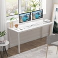 thumbnail image 5 of Wellynap Computer Desk, 63" Multi-Fuctional Desk, Home Office Workstation - White, 5 of 6