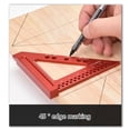 thumbnail image 6 of CEORPER 22.5/30/45/67.5 Degree Triangle Measuring Tool Measuring Ruler, 6 of 7