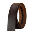 thumbnail image 1 of Men Automatic Buckle Belt Men Genuine Leather Belt Two-layer Cowhide Retro Style Buckleless Design Waistband, 1 of 8