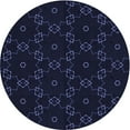 thumbnail image 1 of Ahgly Company Indoor Round Patterned Night Black Area Rugs, 8' Round, 1 of 6
