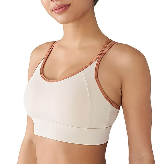 MSJUHEG Bathing Suit Tops,Sports Bathing Suit,Spaghetti Straps Bathing Suit,Knot Twist,Swimwear Top,Bandeau Bikini Top,Womens Swim Tops Beige L