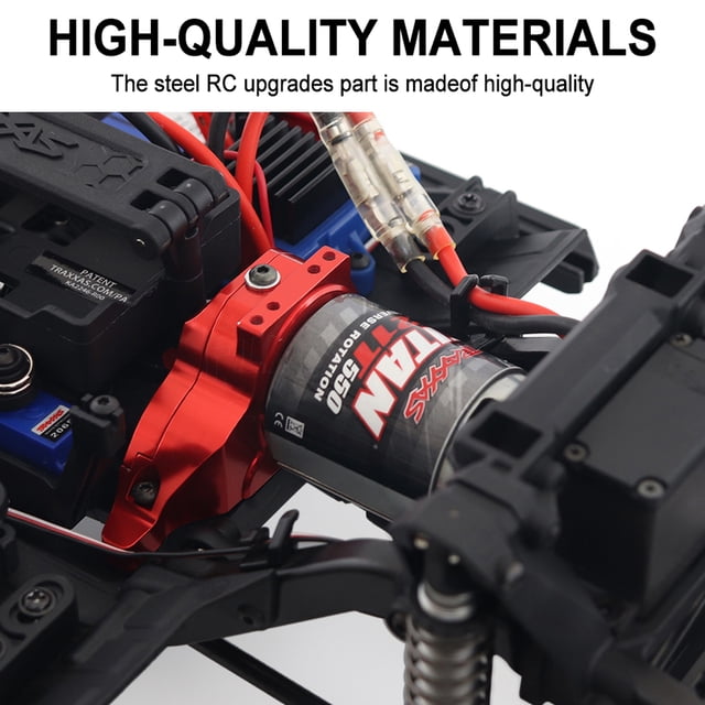 Baohd RCGOFOLLOW 1pieces Aluminum Alloy Adjustable Motor Mount For 1/10 Rc Motor Mount Trx4 RC Car Part RC Car Accessories Red