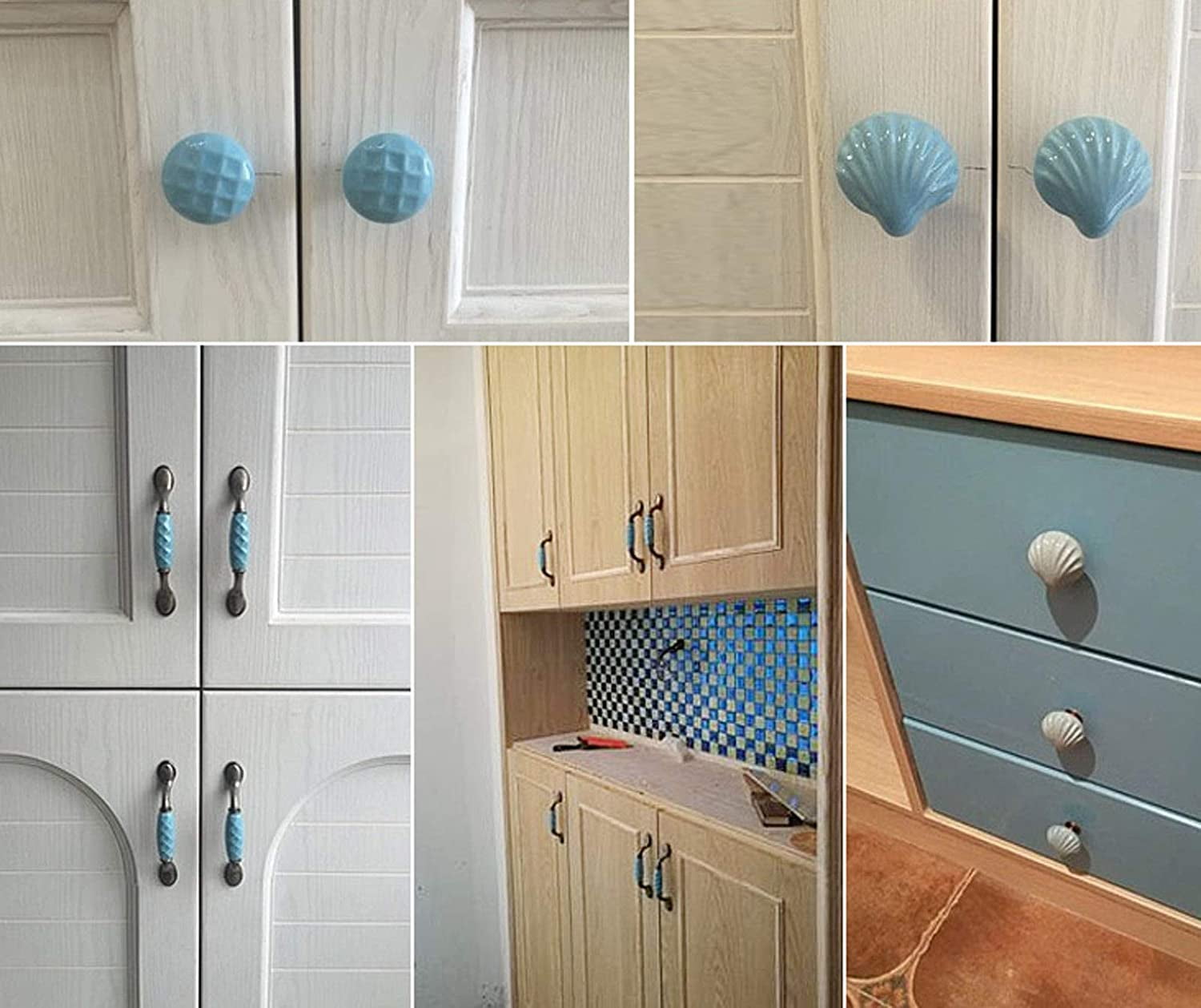 Gamvdout Ceramic Door Knobs Kitchen Cabinet Hardware Handles Zinc Alloy Antique Kitchen Drawer Pull Handles Cupboard Pull Handles