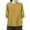Yellow, variant on Yubnlvae Black Women's Loose Round Neck Large Size Five Point Sleeve Top, Xl