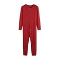 thumbnail image 2 of Men's One Piece Long Johns Nightwear Pajamas, 2 of 4