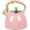 Pink, variant on Rorence Whistling Stovetop Tea Kettle 2.5 QT Stainless Steel Tea Pot with Capsule Bottom and Glass Lid, Yellow
