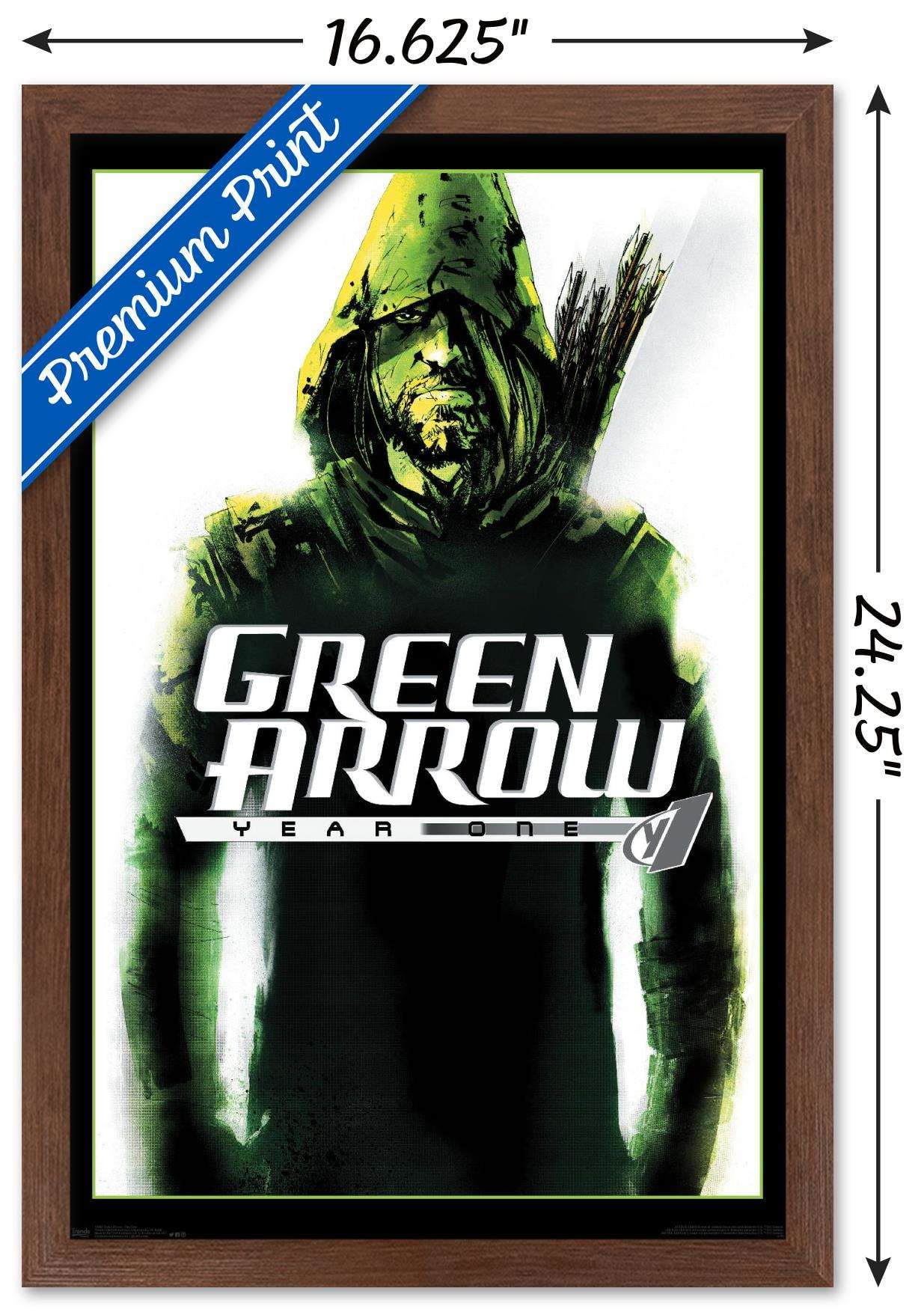 DC Comics - Green Arrow - Year One Wall Poster, 14.725" x 22.375", Framed