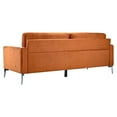 thumbnail image 6 of Dune Mid Century Modern Velvet Living Room Couch in Burnt Orange, 6 of 6